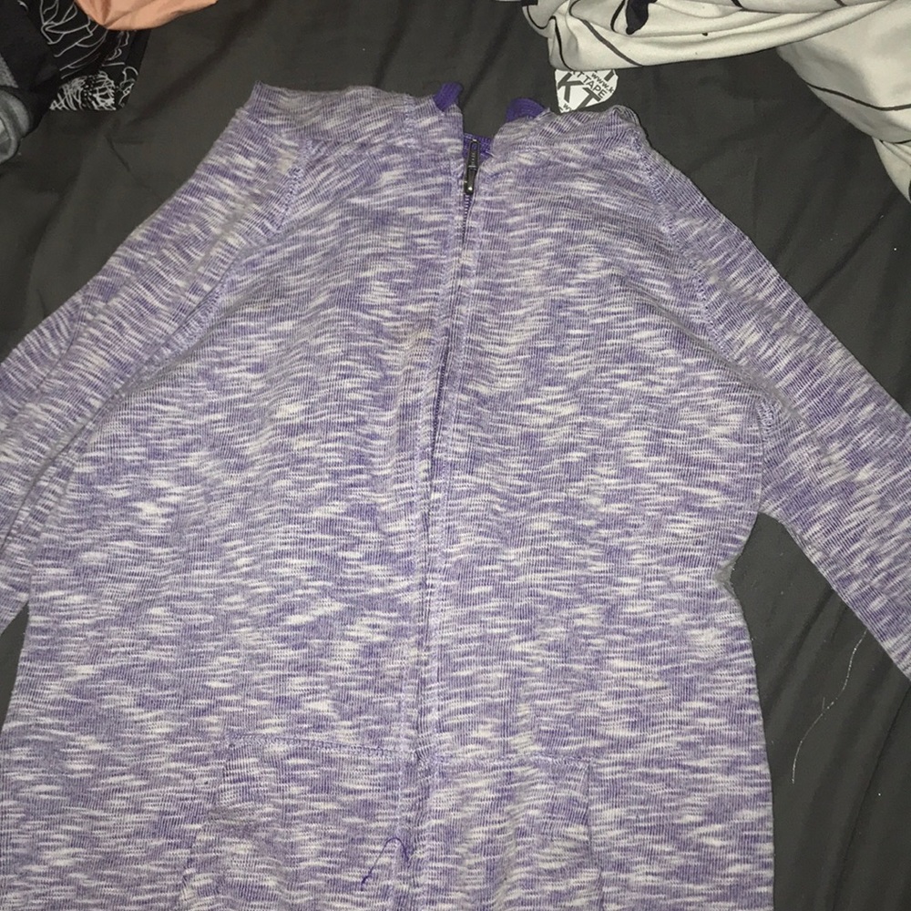 purple hoodie zip up